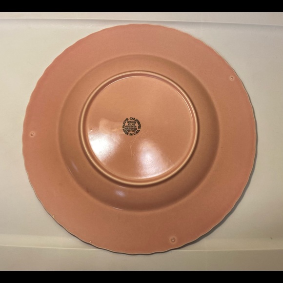 Pink Vernon Kilns California Pottery Platter - Picture 4 of 10